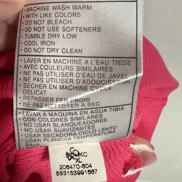 Nike Golf DriFIT Polo Shirt Men XL Pink Performance Knit Short Sleeve Swish Logo - Picture 10 of 10